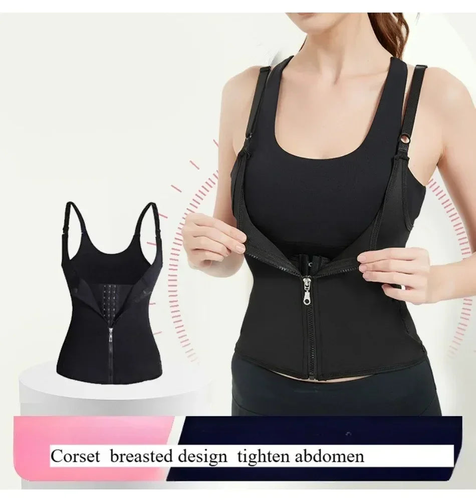 Ladies Lingerie Hree Row Buckle Zipper Bodice Women's Corset Put Away Abdomen Appearing Thin  Breathable Comfortable Lingerie