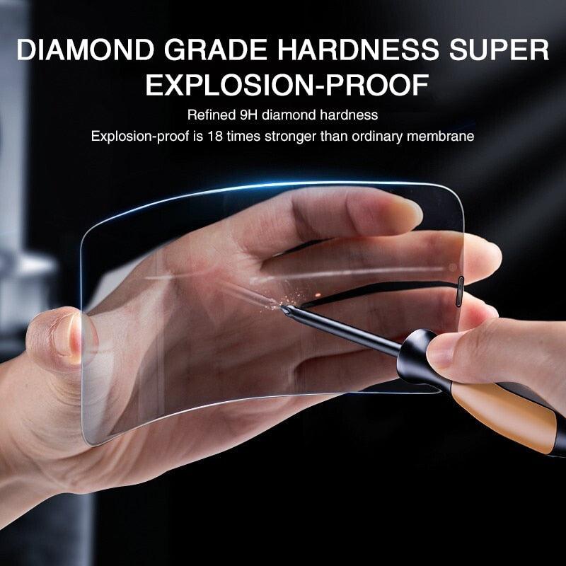3PCS Privacy Screen Protector For iPhone 14 PRO MAX Anti-Spy Glass For iPhone 13 12 11 XS Max XR 7 8 Plus SE 2022 Tempered Glass 9H Hardness Tempered Glass Anti Spy Case Friendly Screen Protector
