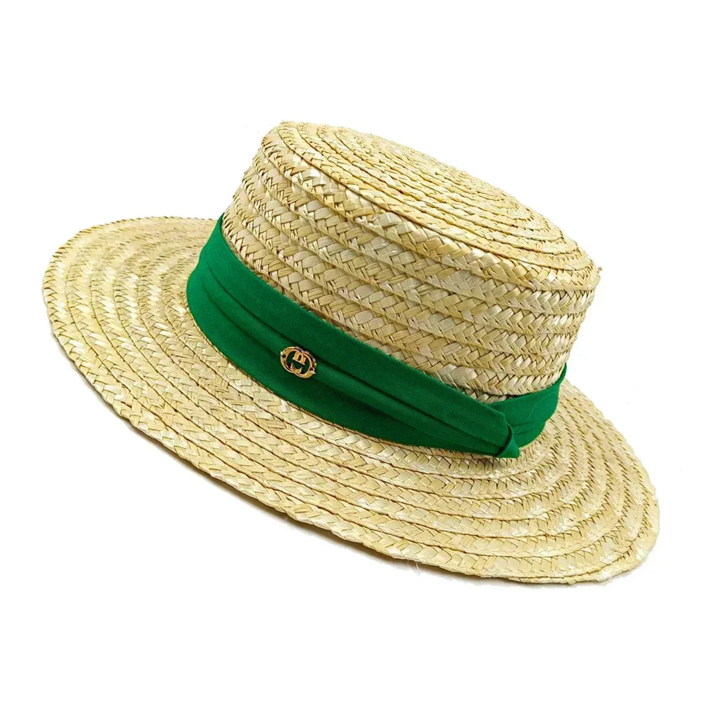 Straw summer hat French elegant ladies seaside travel sun hat Hepburn style wide brim hat  햇빛가리개 모자 모자