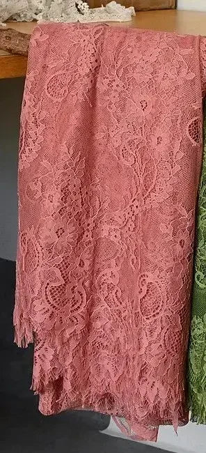 3Meters/lot Off White French Chantilly Lace Fabric , Eyelash Embroidery Lace Craft Bridal Veil Lace Accessory 150cm Width