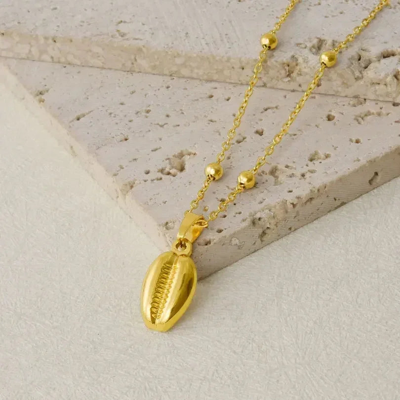 1Pc Temperament Fashion Summer Beach Blue Marine Life Sea Horse Shell Turtle Mini Fish Bead Necklace Classic Clavicle Chain