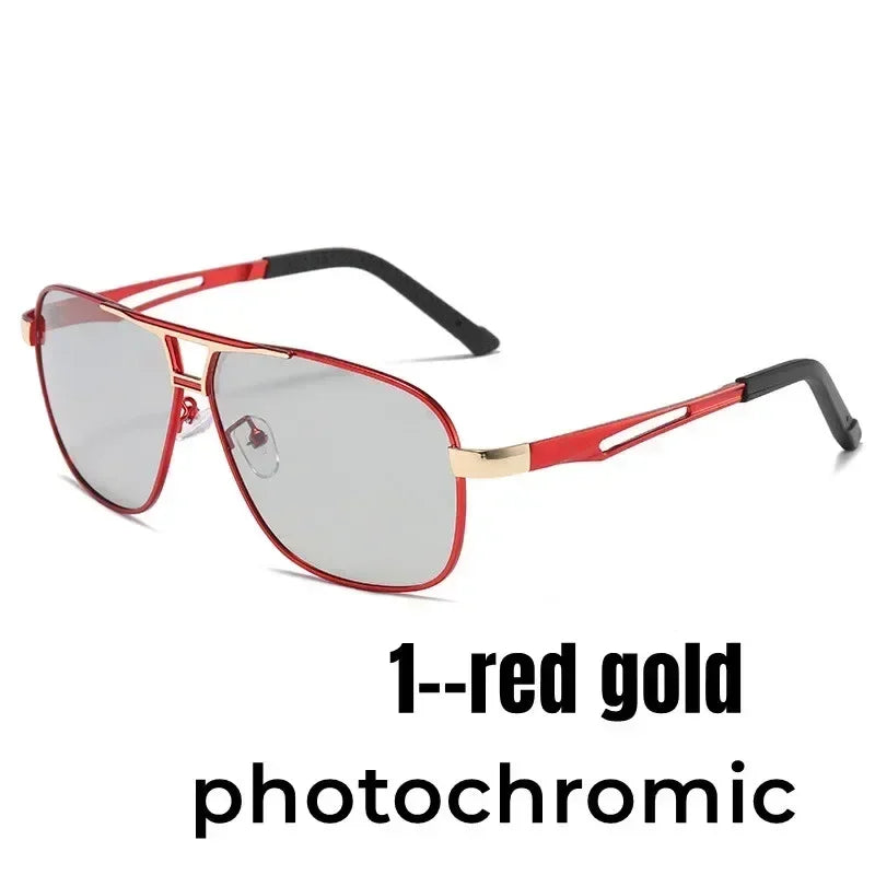 2024 UV400 Polarized Sunglasses Men Women Outdoor Discoloration Eyewear Men Trendy Photochromic Night Vision Sun Glasses