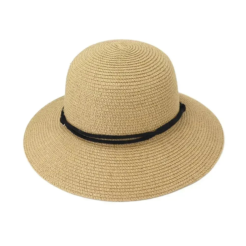2025 Fashion Korean Version Women's Beach Summer Sun Hat Travel Breathable Beach Sunshade Sun Hat Dome Basin Hat