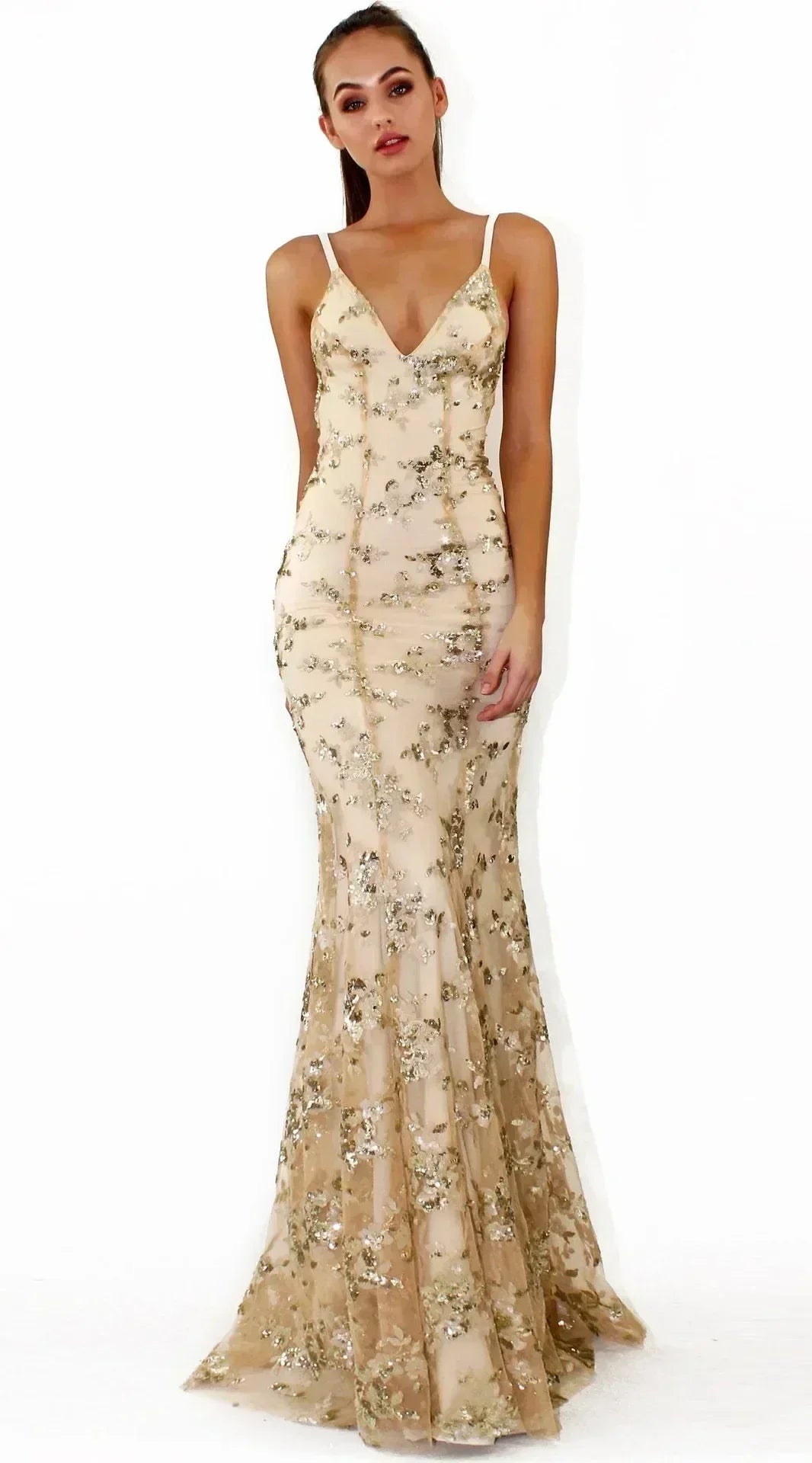 Women Dresses Sleeveless V Neck Pullover Sequins Party Dress Vestidos Formal Floor Length Sexy Wrap Breast Backless Slim