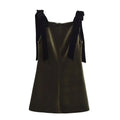 TFMLN Autumn New Women Dress 2024 Slim Chic Sleeveless Dress Bow Casual  Mini Frock Female Fashion Elegant Short Party Dress