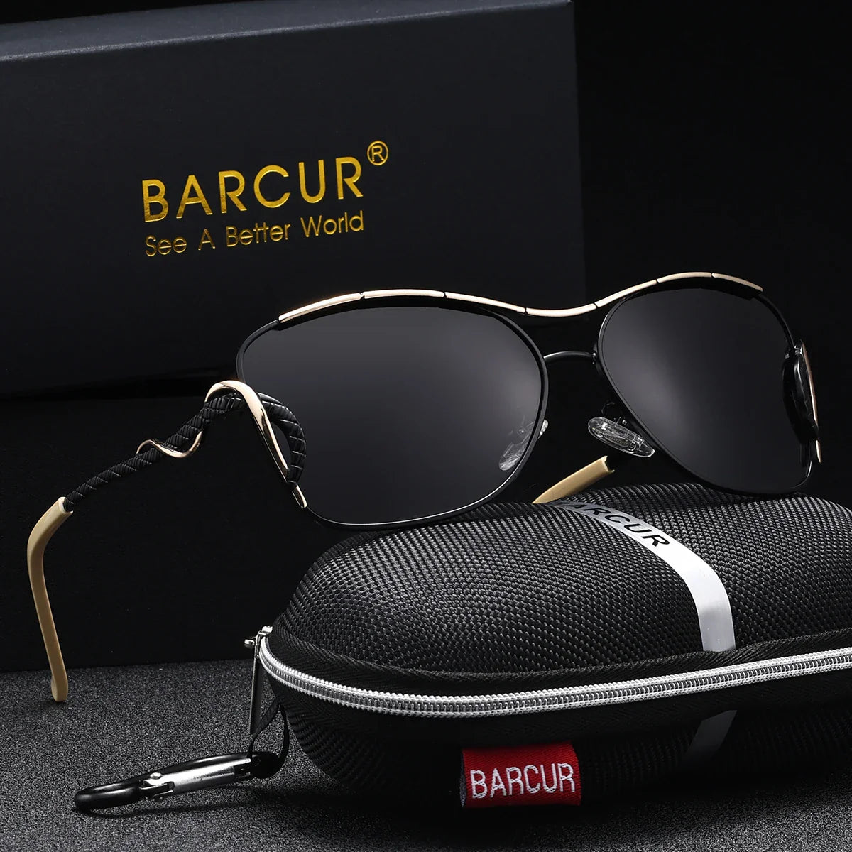 BARCUR Vintage Polarized Round Fashionable Women’s Sunglasses – Retro Fashion UV400 Stainless Steel Frame Stylish Party Apparel Accessories for Outdoor Travel & Oculos De Sol