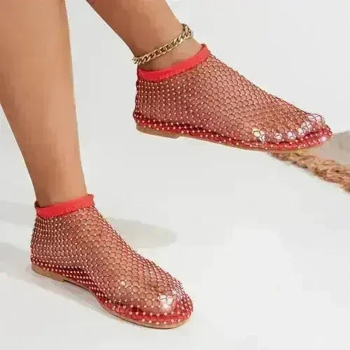 Luxury Round Toe Flat Bottom Sandals