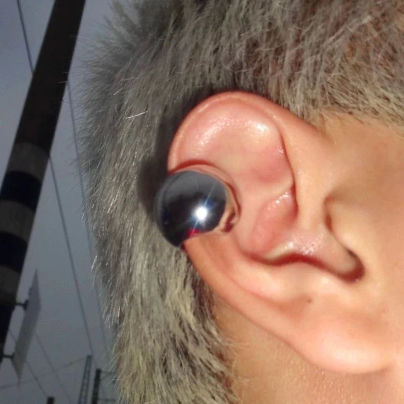 C Shaped Hoop Earrings | Punk Geometric Jewelry for Men and Women