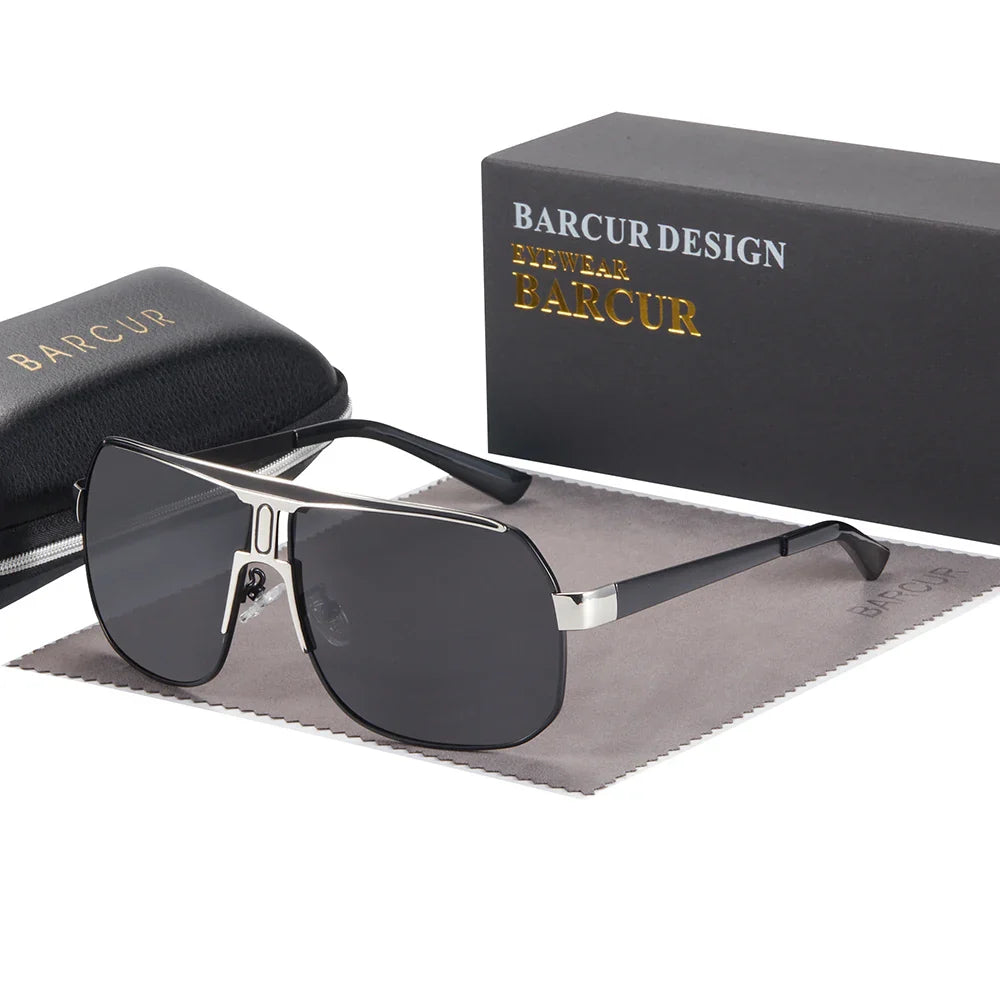 BARCUR Polarized Sports Sunglasses for Men Fashionable Fishing Driving Hiking and Outdoor Eyewear UV400 Protection Gradient Lenses