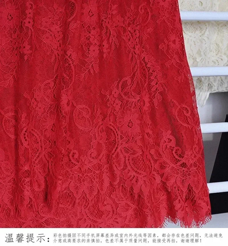 3Meters/lot Off White French Chantilly Lace Fabric , Eyelash Embroidery Lace Craft Bridal Veil Lace Accessory 150cm Width