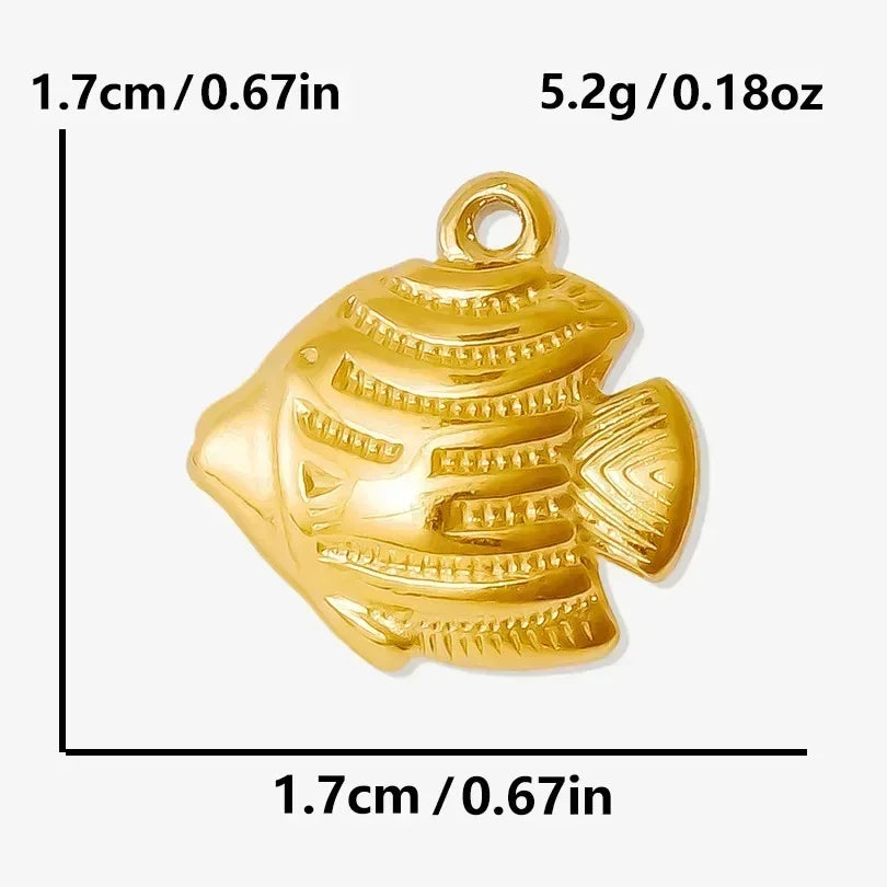 1Pc Temperament Fashion Summer Beach Blue Marine Life Sea Horse Shell Turtle Mini Fish Bead Necklace Classic Clavicle Chain