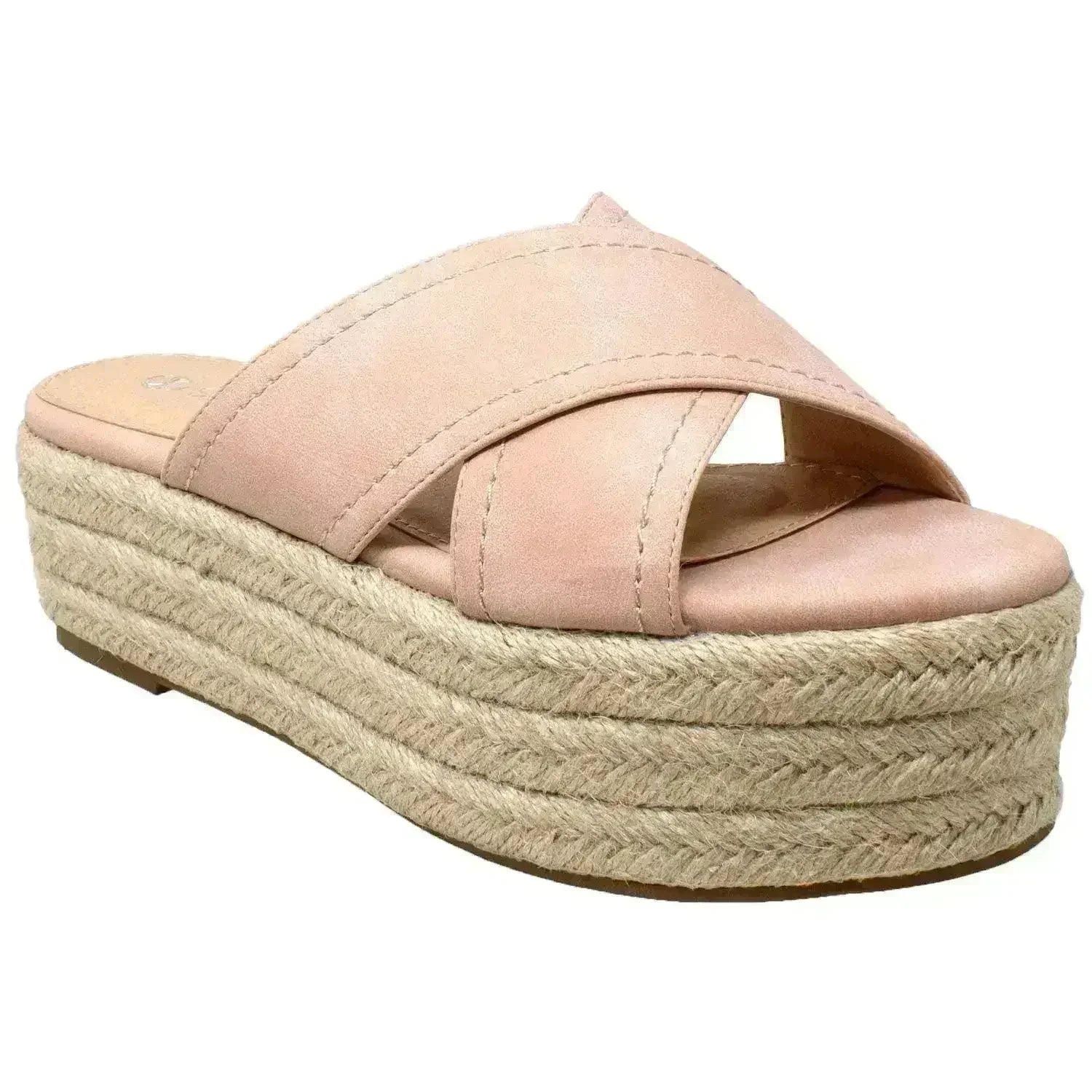 Flatform Espadrille Wedge Sandal