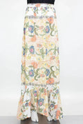 Floral Maxi Skirt – Elastic Waist & Dramatic Flare