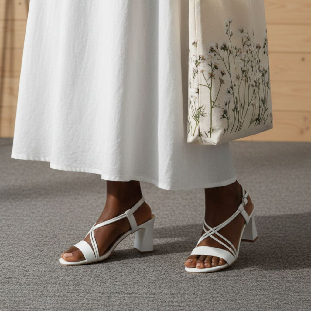 Nivelle - White Sandals