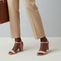 Mila - Pink Block Heels
