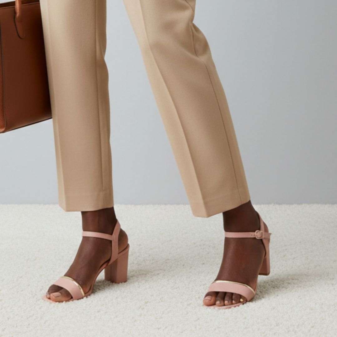 Mila - Pink Block Heels