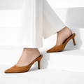 Leeni- Velvet Mules