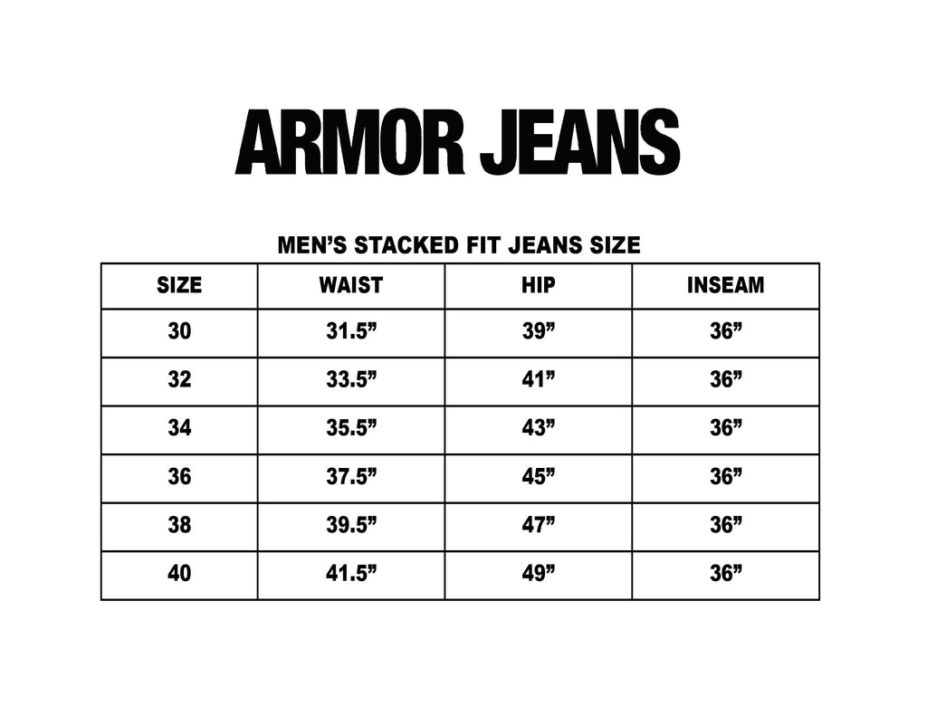 AJ24SK LIGHTNING STACKED JEANS