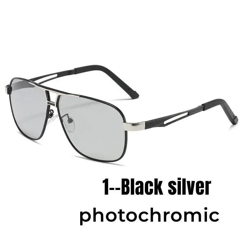 2024 UV400 Polarized Sunglasses Men Women Outdoor Discoloration Eyewear Men Trendy Photochromic Night Vision Sun Glasses