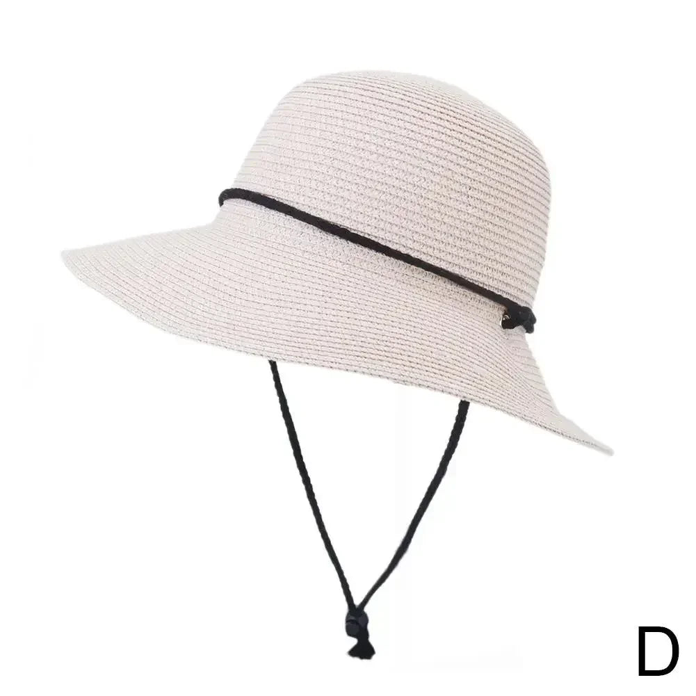 2025 Fashion Korean Version Women's Beach Summer Sun Hat Travel Breathable Beach Sunshade Sun Hat Dome Basin Hat