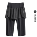 DRUR Yoga Shorts Women Summer Five-Quarter Athletic Shorts Elastic Waist Running Workout Short Leggings For Ladies Sport Shorts