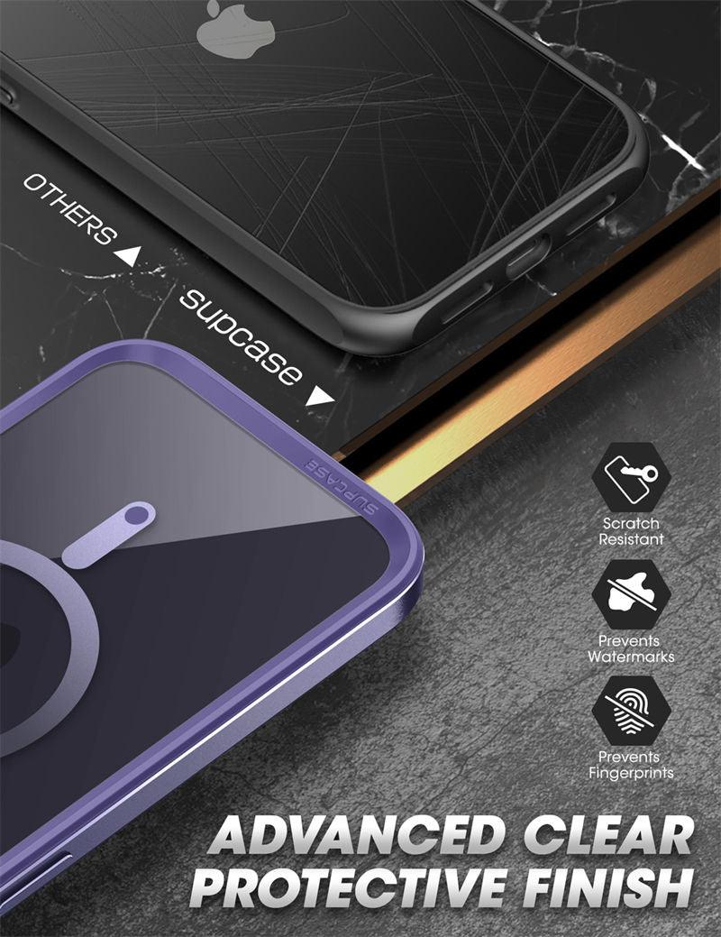 Elegant iPhone 14 Pro Max Case 6.7" Strong Edges Slim Frame Clear Protective Case with Built-in Screen Protector Compatible Shockproof Thin Clear Case Luxury Case For Smartphone