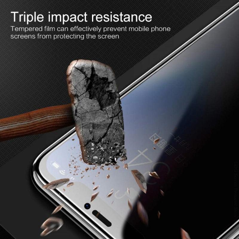Anti-spy Protective Glass For Iphone 13 12 11 Pro Max 12mini Screen Protector For Iphone 6 14 7 8 Plus X Xr Xs Max Privacy Glass Matte Glass Black Privacy Screen Guard Screen Protector For Iphone