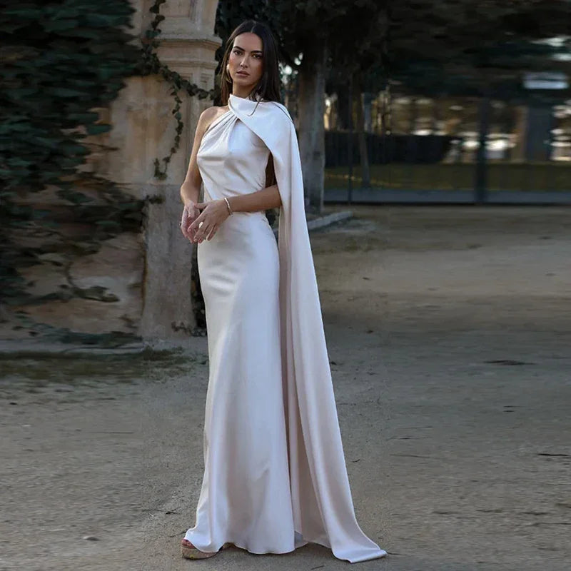 Backless Lace-Up Maxi Dress | Ribbon Sleeveless Evening Gown - Femstylo