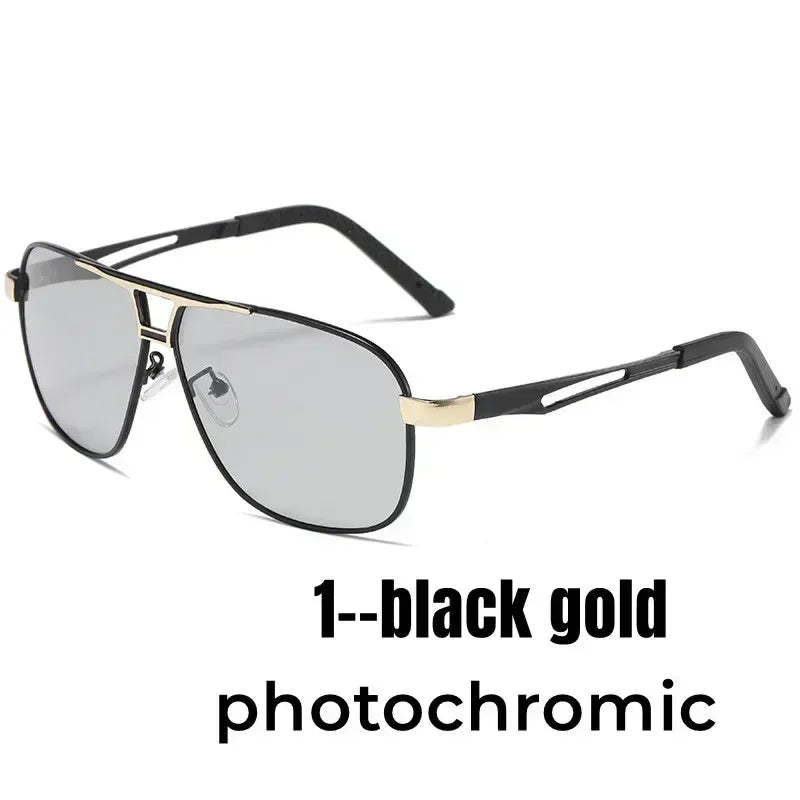 2024 UV400 Polarized Sunglasses Men Women Outdoor Discoloration Eyewear Men Trendy Photochromic Night Vision Sun Glasses