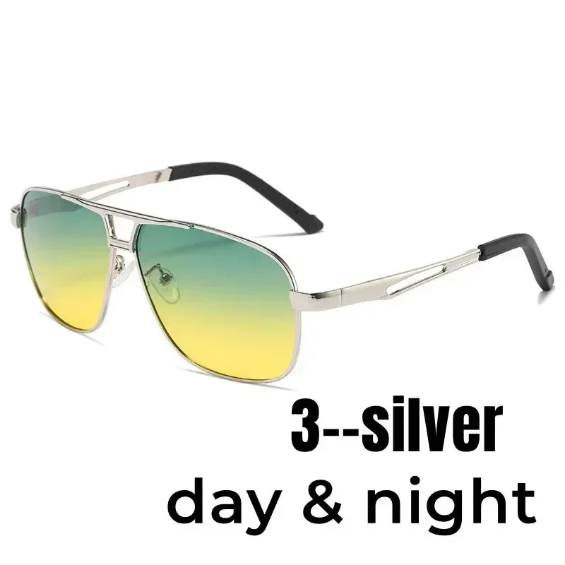 2024 UV400 Polarized Sunglasses Men Women Outdoor Discoloration Eyewear Men Trendy Photochromic Night Vision Sun Glasses