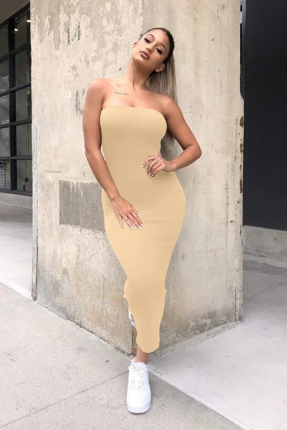 Sexy Chest Wrap Beach Dress | Sleeveless Maxi Summer Dress -femstylo