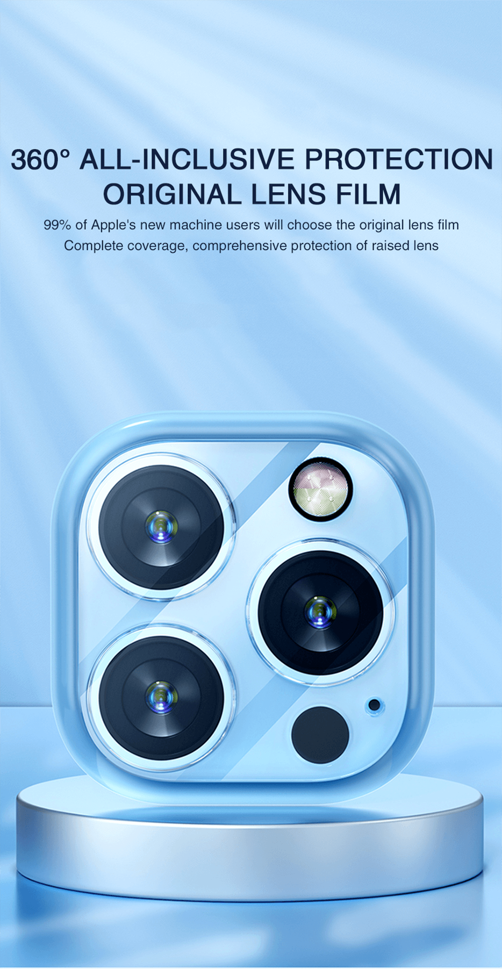 4Pc Camera Lens Protector For iPhone 14 13 12 Pro Max Full Cover Tempered Glass For iPhone 13 12 Mini Camera Protector Lens Film Camera Protective Glass For iphone