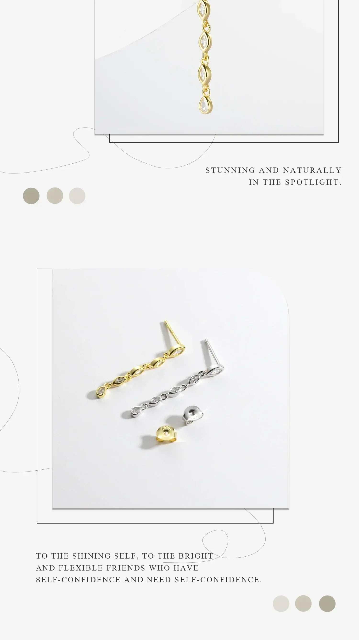 ANDYWEN 100% 925 Sterling Silver Gold Spicy Earring Chain Ovals Locker Earring Women Pendientes Luxury Fine Jewelry 2023 Clips