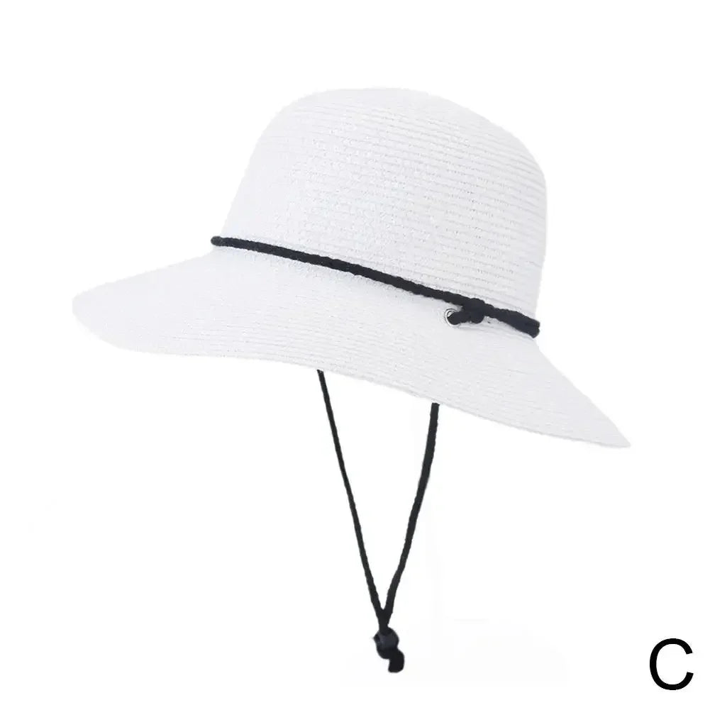2025 Fashion Korean Version Women's Beach Summer Sun Hat Travel Breathable Beach Sunshade Sun Hat Dome Basin Hat