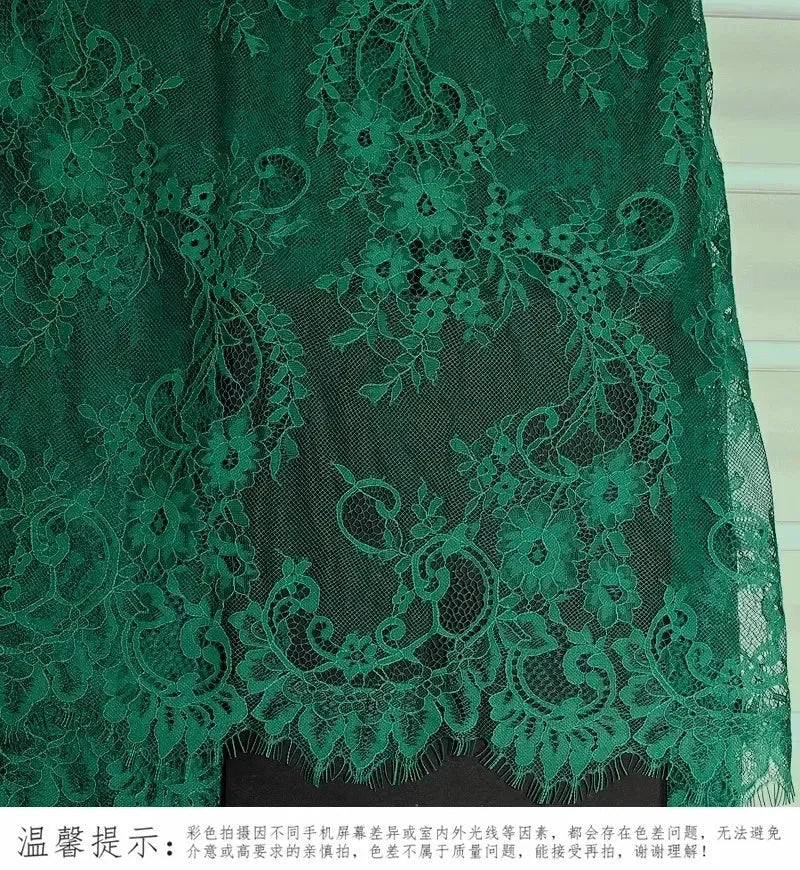 3Meters/lot Off White French Chantilly Lace Fabric , Eyelash Embroidery Lace Craft Bridal Veil Lace Accessory 150cm Width