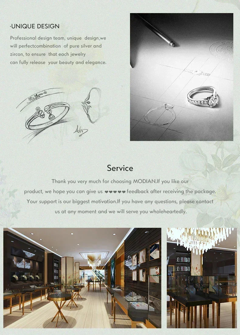 Modian Genuine 925 Sterling Silver Fashion Charm AAA Zirconia Pendant Necklace For Women Silver Female Necklaces Fine Jewelry