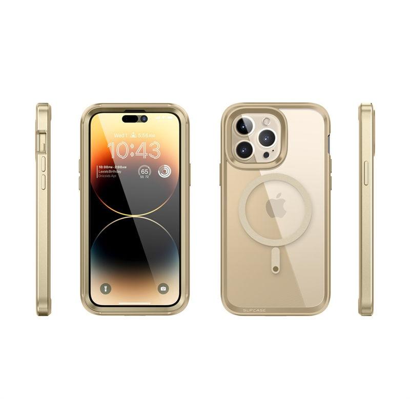 Elegant iPhone 14 Pro Max Case 6.7" Strong Edges Slim Frame Clear Protective Case with Built-in Screen Protector Compatible Shockproof Thin Clear Case Luxury Case For Smartphone