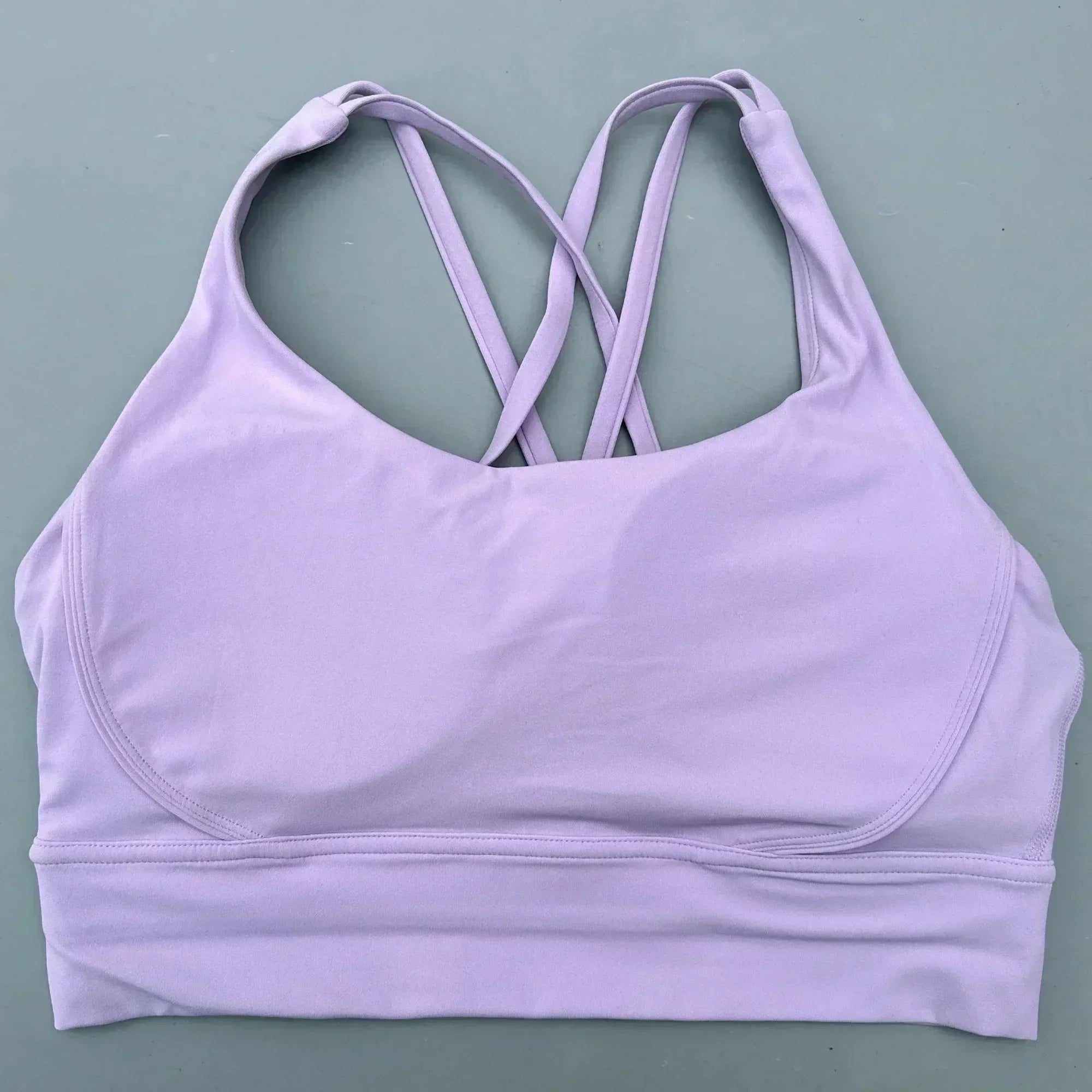 Solid Color Women Cross  Fitness sport Bra soft high strength Tight Top Comprehensive Training Gym Yoga Underwear With Chest Pad