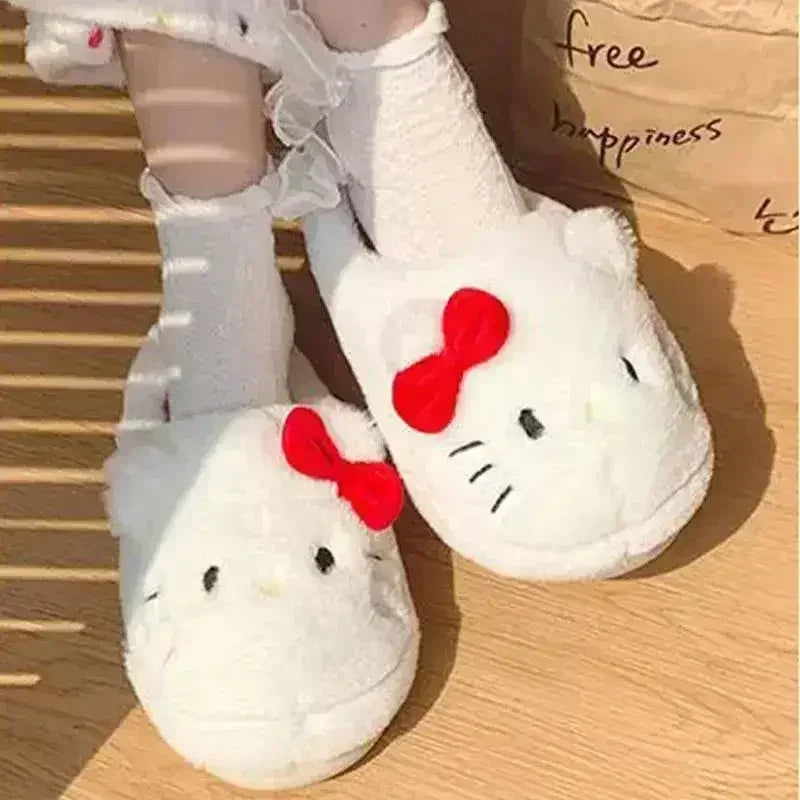 Sanrio Hellokitty Plush Slippers