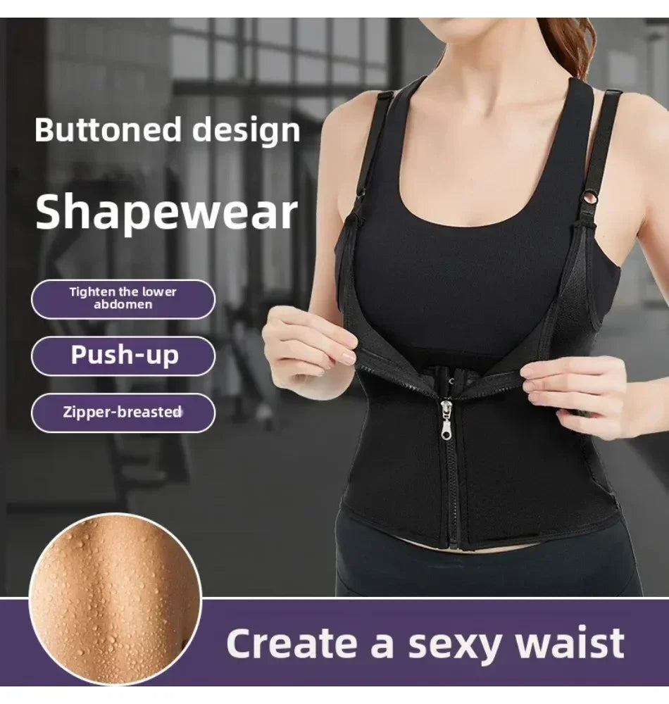 Ladies Lingerie Hree Row Buckle Zipper Bodice Women's Corset Put Away Abdomen Appearing Thin  Breathable Comfortable Lingerie