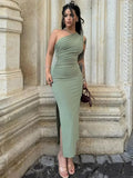 Black Backless Maxi Dress | Sexy Split Sleeveless Party Gown -femstylo
