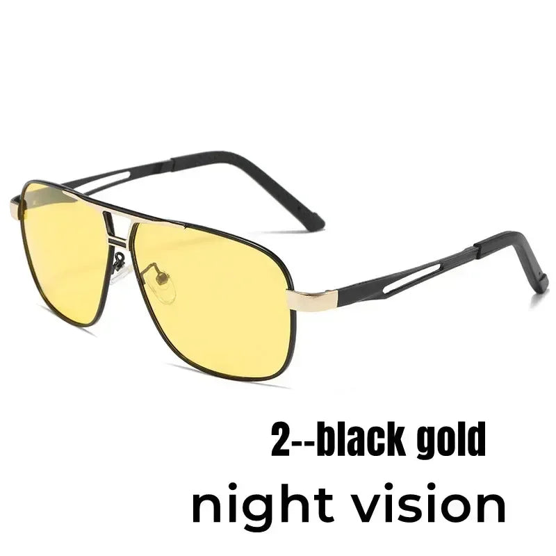 2024 UV400 Polarized Sunglasses Men Women Outdoor Discoloration Eyewear Men Trendy Photochromic Night Vision Sun Glasses