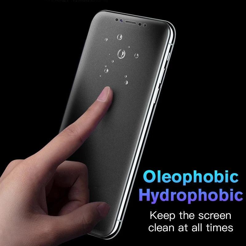 3pcs For Iphone 11 12 13 Pro Max Mini Matte Film Frosted Screen Protectors For iPhone X Xr Xs Max 6 6s 7 8 Plus Se 2020 Anti Spy Tempered Glass Protector For iPhone
