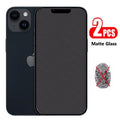 2PCS matte Glass for iPhone 11 12 13 14 Pro Max 7 8 Plus frost screen protector on iphone 12 13 11 mini SE 2020 6s X XR XS glass Flexible Soft Screen Guard Glass Screen Protector For iPhone