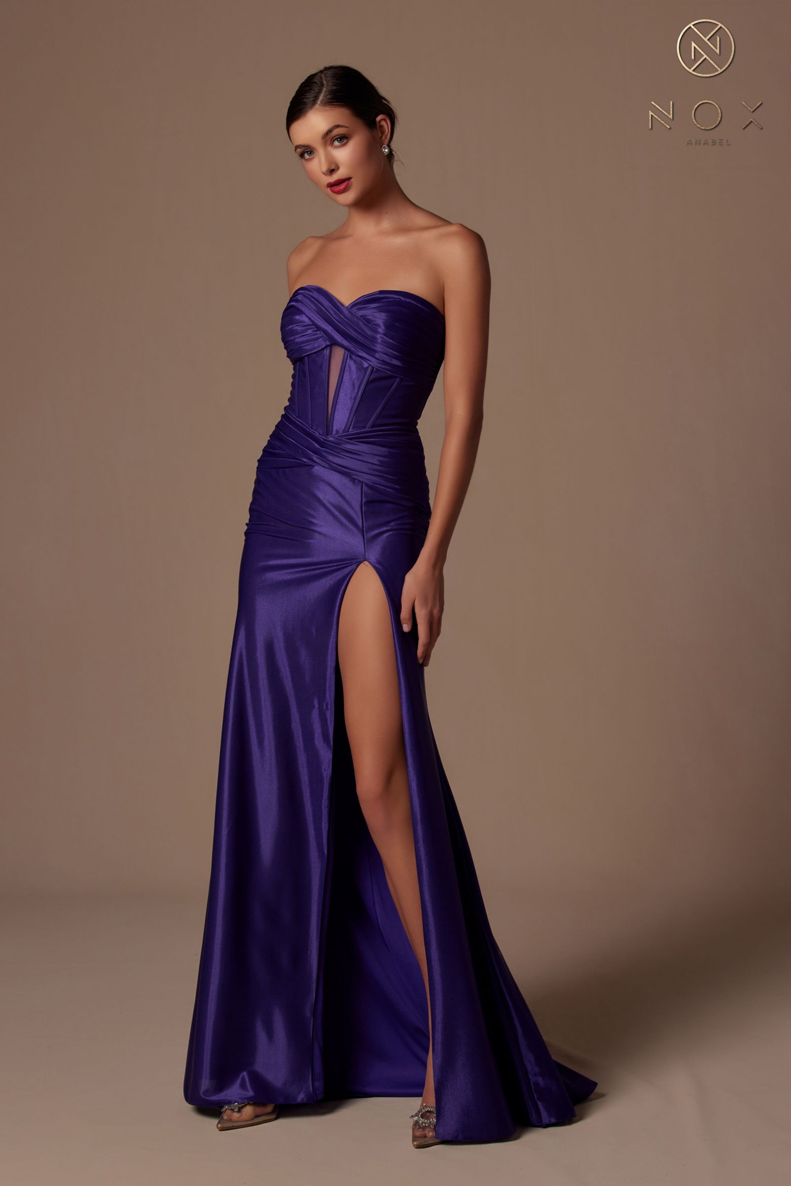 Nox Anabel T1489 Dress Long Strapless Fitted Evening Gown