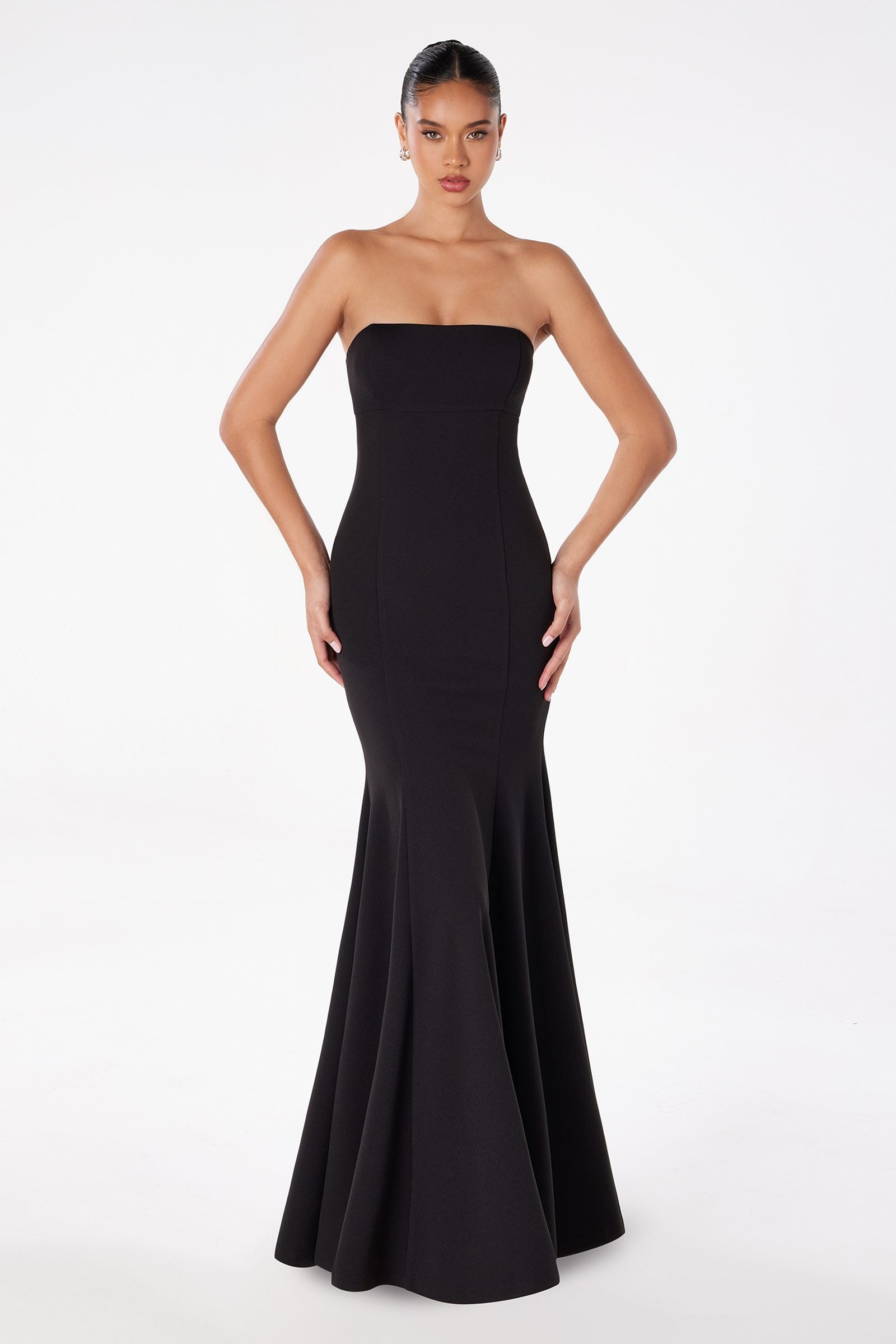 Astee T2010 Fitted Strapless Mermaid Gown