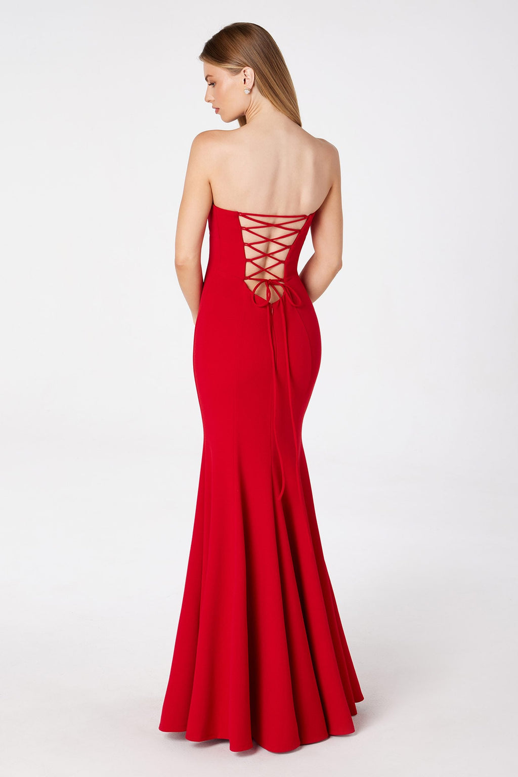 Astee T2010 Fitted Strapless Mermaid Gown