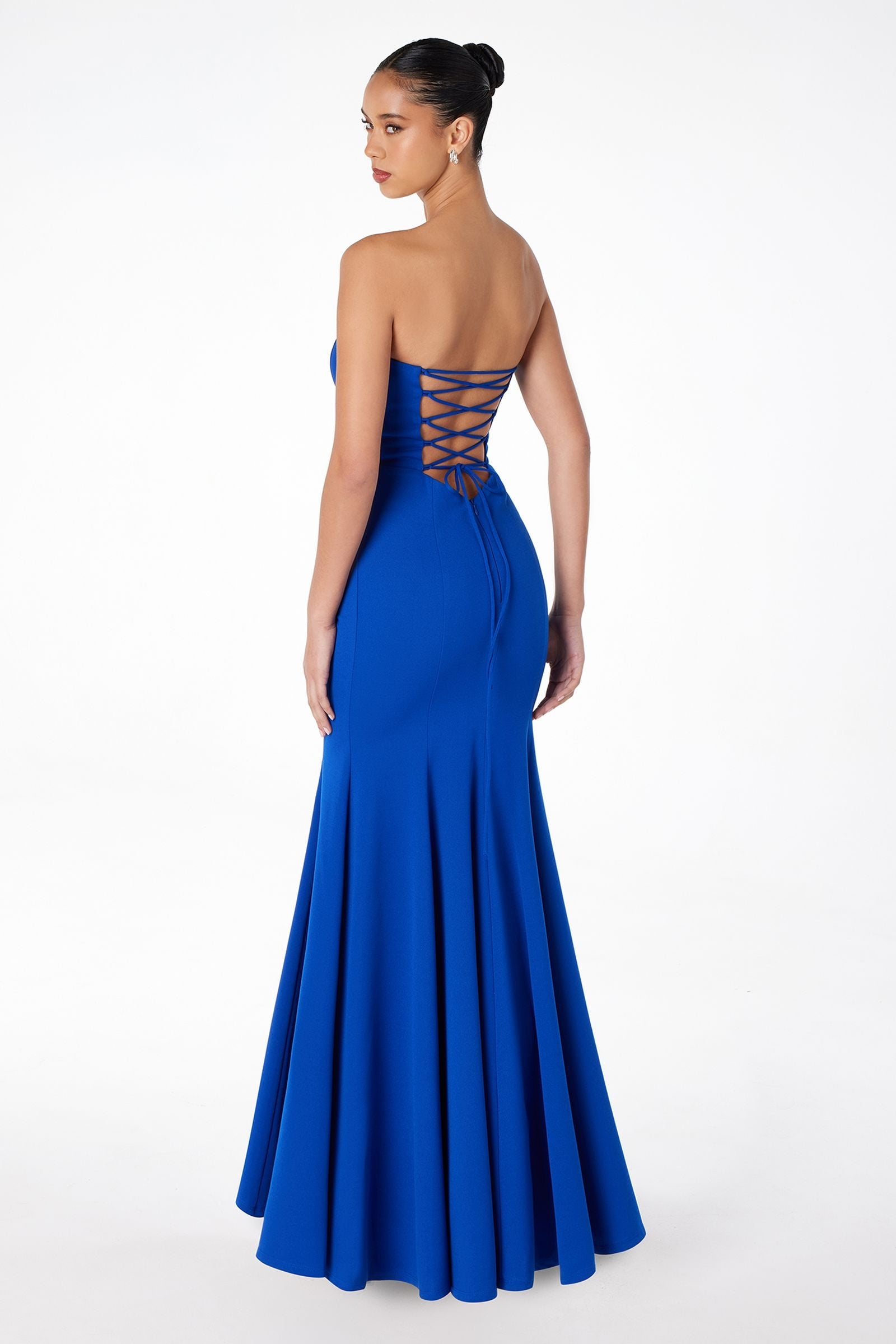 Astee T2010 Fitted Strapless Mermaid Gown