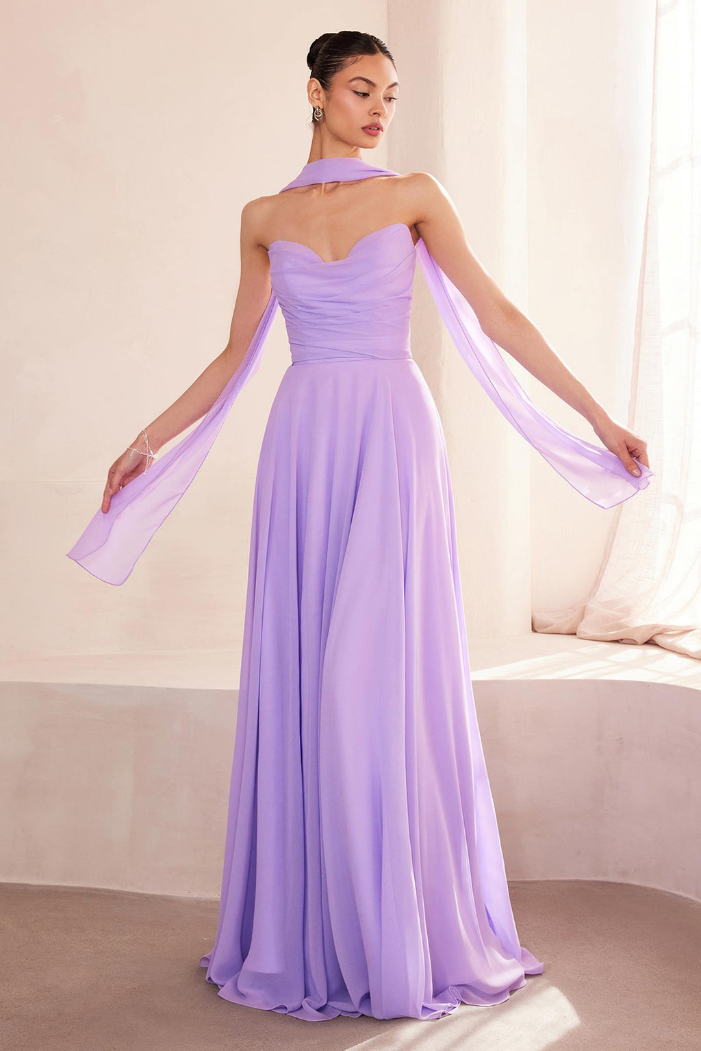 Ladivine Amoris T703 Dress Strapless A-Line Bridesmaid Gown