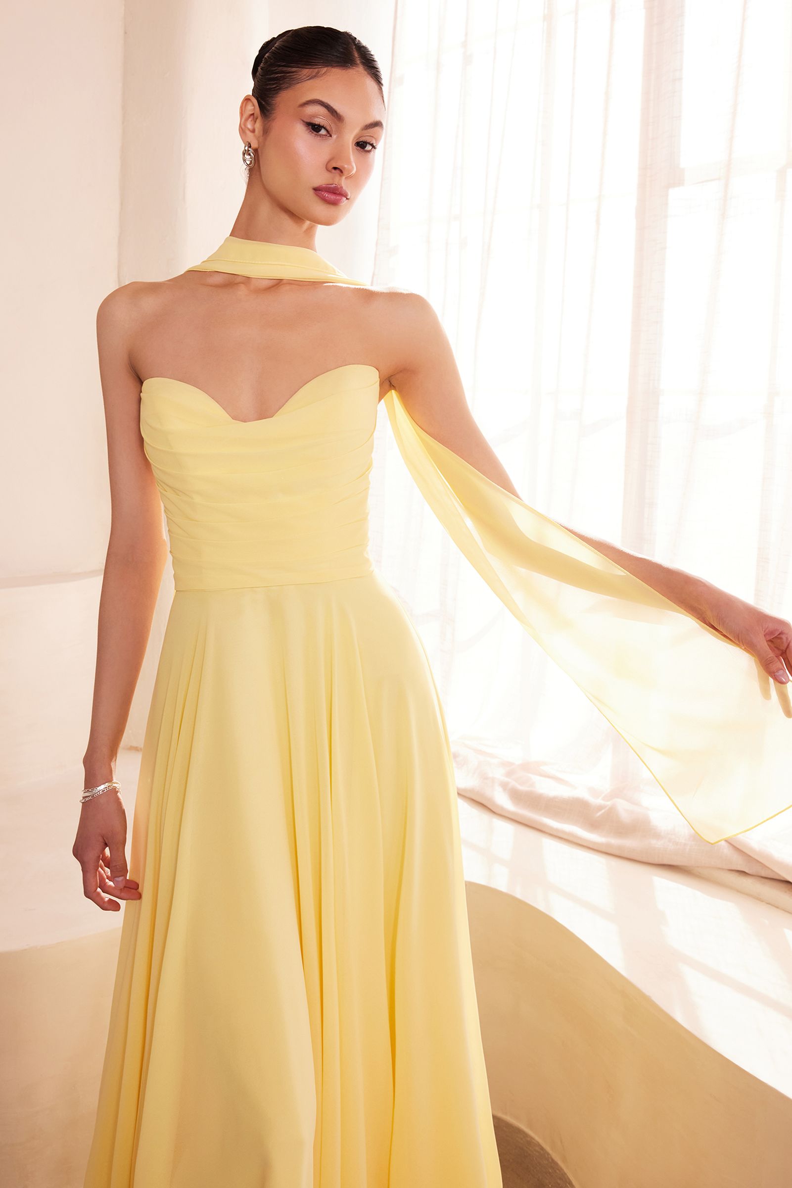Ladivine Amoris T703 Dress Strapless A-Line Bridesmaid Gown